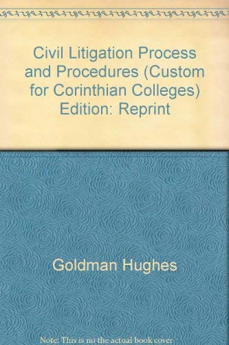 Imagen de archivo de Civil Litigation Process and Procedures a la venta por ThriftBooks-Atlanta