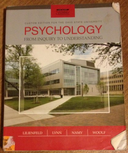 Imagen de archivo de Psychology: From Inquiry to Understanding, Custom Edition for The Ohio State University a la venta por HPB-Red