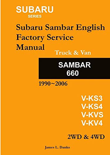 Beispielbild fr Subaru Sambar English Service Manual zum Verkauf von GreatBookPrices