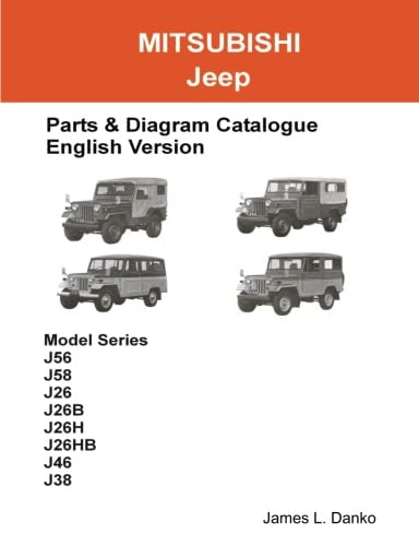 Stock image for MITSUBISHI JEEP English Parts Diagram Catalogue for sale by Red's Corner LLC