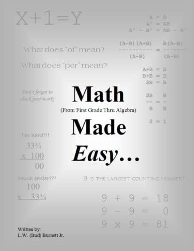 Beispielbild fr Math (From First Grade thru Algebra) Made Easy zum Verkauf von Revaluation Books