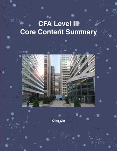 9780557093489: CFA Level III Core Content Summary