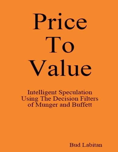 Beispielbild fr Price To Value - Large Print Edition zum Verkauf von Revaluation Books