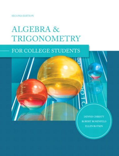 Beispielbild fr Algebra and Trigonometry for College Students zum Verkauf von BooksRun