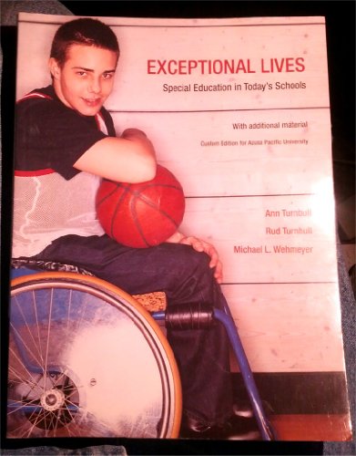 Stock image for Exceptional Lives - Special Education in Today's Schools - Custom Edition for Azuza Pacific University for sale by MyLibraryMarket
