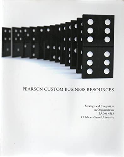 Beispielbild fr Prentice Hall Custom Business Resources (Compiled by - Strategy and Integration in Organizations BAD zum Verkauf von dsmbooks