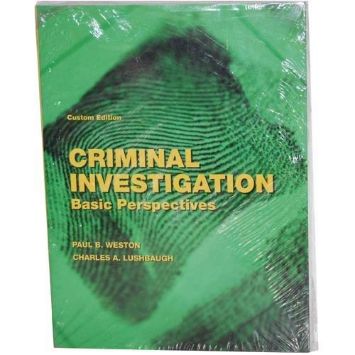 Beispielbild fr Criminal Investigation - Basic Perspectives (Custom Edition) zum Verkauf von Better World Books