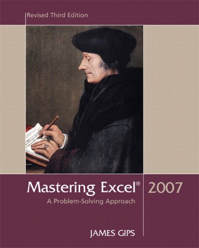 9780558065287: Mastering Excel 2007: A Problem Solving Approach