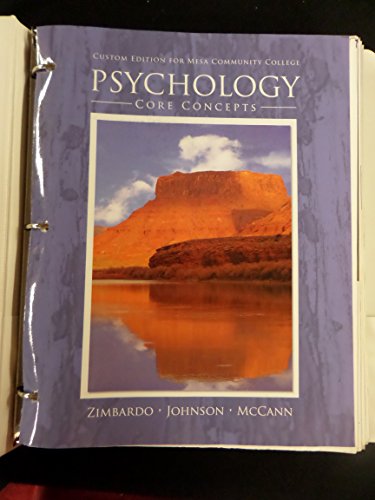 Stock image for Psychology: Core Concepts for sale by Bookmans