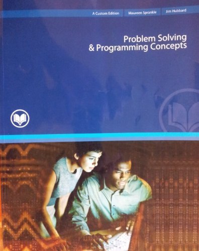 Stock image for Problem Solving & Programming Concepts Rio Salado Edition for sale by BookHolders