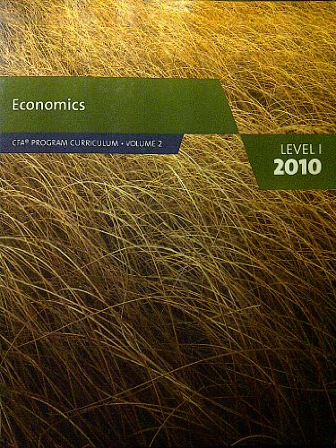 9780558160180: Economics (CFA Program Curriculum level 1, volume 2)