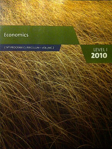 Stock image for Economics (CFA Program Curriculum level 1, volume 2) for sale by AwesomeBooks