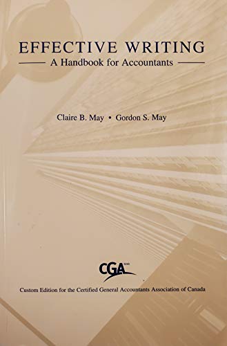 Stock image for Effective Writing : A Handbook for Accountants for sale by RPL Library Store