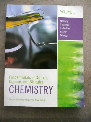 Stock image for Fundamentals of General Organic and Biological Chemistry (Volume 1) for sale by HPB-Red