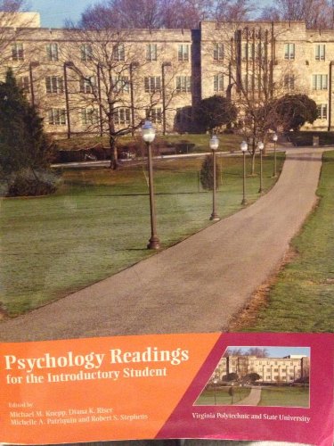 Stock image for Psychology Readings for the Introductory Student (Custom for Virginia Polytechnic and State University) for sale by BookHolders