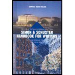 Stock image for Simon & Schuster Handbook for Writers Central Texas College Edition for sale by Ergodebooks