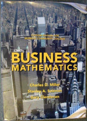 Stock image for Business Mathematics for sale by RPL Library Store