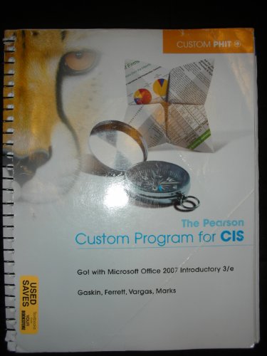 Imagen de archivo de The Pearson Custom Program for CIS a la venta por The Book Cellar, LLC