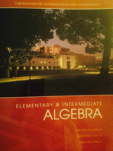 Stock image for Elementary and Intermediate Algebra for sale by ThriftBooks-Dallas