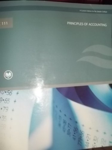 Stock image for Principles of Accounting ACC 111 (Custom Edition Rio Salado) for sale by SecondSale