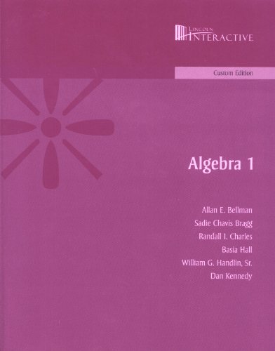 Stock image for Algebra 1 Custom Edition (Lincoln Interactive) By Prentice-hall Mathematics for sale by HPB-Red