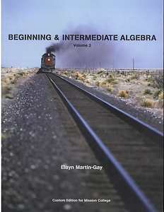 Stock image for Beginning Intermediate Algebra Ch 8-14 with CD (Volume 2 (Custom Edition for Mission College)) for sale by Green Street Books