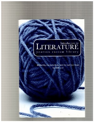 Beispielbild fr Introduction to Literature -Pearson Custom Library zum Verkauf von Better World Books: West