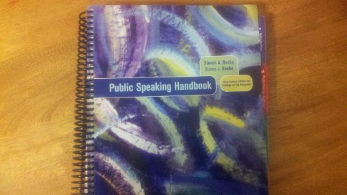 Beispielbild fr Public Speaking Handbook (Custom) zum Verkauf von Goodwill Books