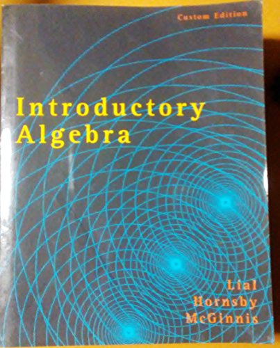 Beispielbild fr Introductory Algebra zum Verkauf von Better World Books