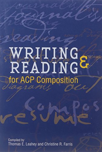 Beispielbild fr Writing & Reading for ACP Composition zum Verkauf von HPB-Red
