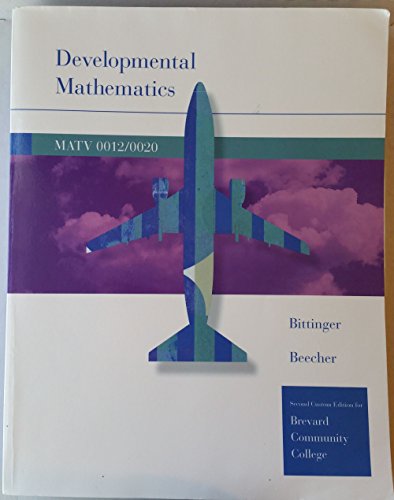 Developmental Mathematics (9780558330958) by Unknown Author