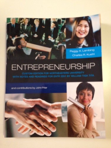 Stock image for Entrepreneurship 4th Ed. - Custom for Northeastern University for sale by ThriftBooks-Atlanta