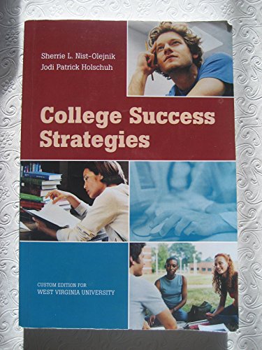 9780558372408: College Success Strategies (Custom for West Virginia EDP101) Edition: First
