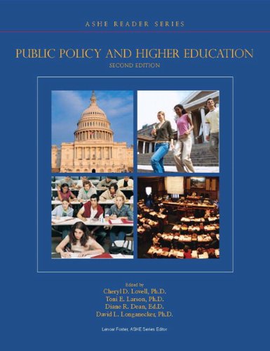 Beispielbild fr Public Policy and Higher Education (2nd Edition) (Ashe Reader) zum Verkauf von SecondSale