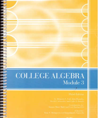 9780558442422: College Algebra Module 3 (Selected Material from "College Algebra, 10e")--CUSTOM