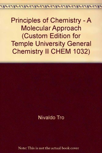 9780558495350: Title: Principles of Chemistry A Molecular Approach Cust