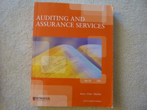 Beispielbild fr Auditing and Assurance Services (custom) zum Verkauf von Wonder Book
