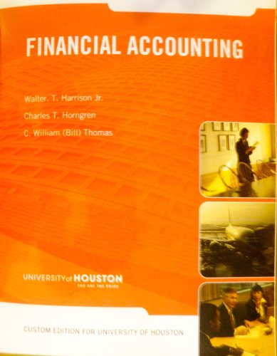 Beispielbild fr Financial Accounting Custom Edition for the Univer zum Verkauf von HPB-Red