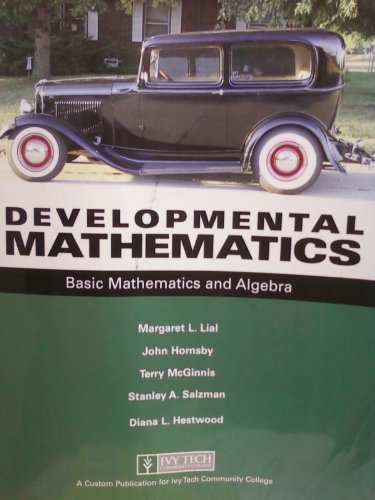 Beispielbild fr Developmental Mathematics: Basic Mathematics and Algebra (Ivy Tech Community College) zum Verkauf von HPB-Red