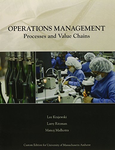 Stock image for Operations Management: Process and Value Chains, University of Massachusetts Amherst Custom Edition for sale by SecondSale