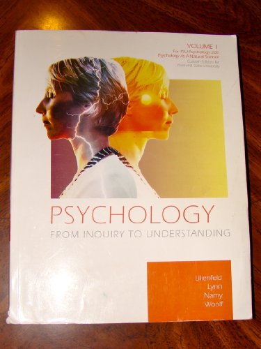 Imagen de archivo de Psychology From Inquiry to Understanding (Volume 1 Custom Edition for Portland State University Psychology 200) a la venta por Goodwill Books