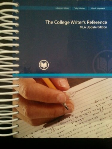 Stock image for The College Writer's Reference: MLA Update Edition (Pearson Custom Edition) for sale by HPB-Red