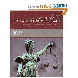 Beispielbild fr Fundamentals of Litigation for Paralegals 6th Ed. (Custom for Corinthian Colleges) zum Verkauf von HPB-Red