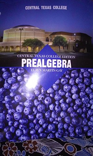 Stock image for Central Texas College Pre Algebra (Central Texas College PreAlgebra) for sale by HPB-Red