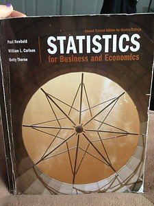 Imagen de archivo de Statistics for Business and Economics Second Custo a la venta por Project HOME Books