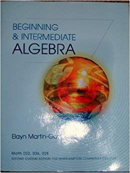 Stock image for Beginning & Intermediate Algebra (Custom Edition for Northampton Community College) for sale by Better World Books