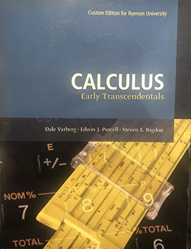 Stock image for Calculus - Early Transcendentals (Custom Edition for Ryerson University) for sale by BMV Bookstores