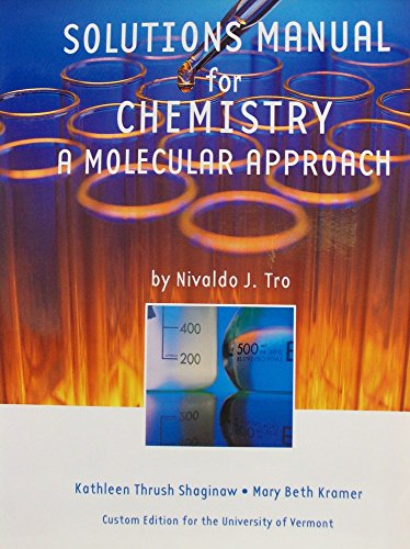 9780558762551: Solutions Manual for Chemistry a Molecular Approach