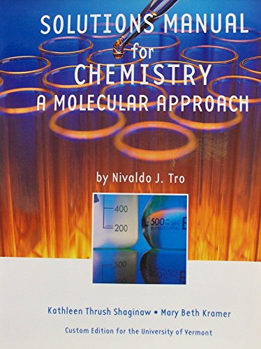 Stock image for Solutions Manual for Chemistry a Molecular Approach for sale by ThriftBooks-Dallas