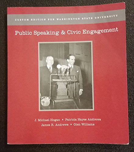 Beispielbild fr Public Speaking & Civic Engagement (Custom Edition for Washington State University zum Verkauf von SecondSale